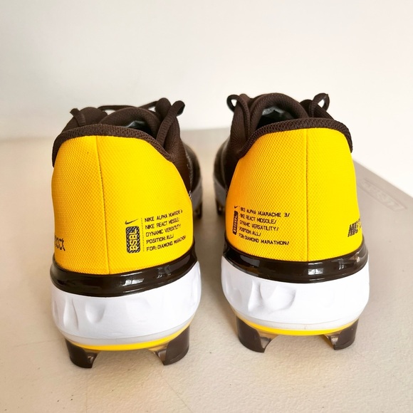 NWT Nike Men’s Alpha Huarache Elite 3 Low MCS Baseball Cleats CZ4453-200 Size 14 - Picture 4 of 8